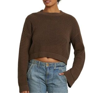 NSF Brown Crew Neck Sweater